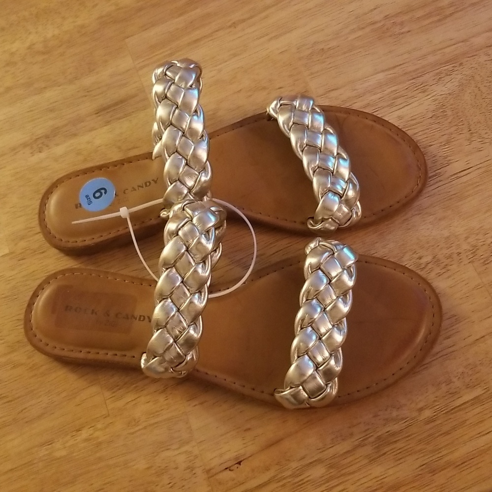 Rock & Candy Jera GLDFX sandal New sz 9 M